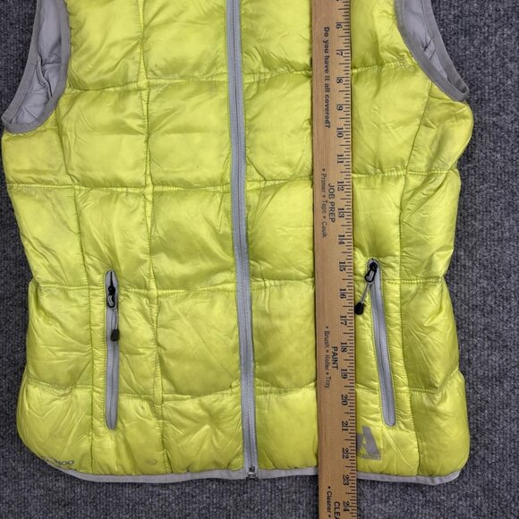 Eddie Bauer First Ascent Vest Womens Medium Yellow EB800 Down Puffer Zip Outdoor - Picture 5 of 10